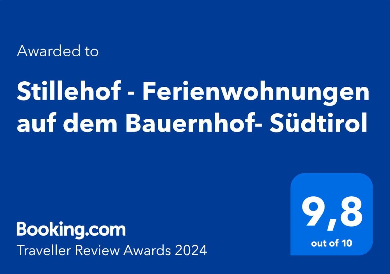 Stillehof - Ferienwohnungen Auf Dem Bauernhof- Suedtirol Bressanone Extérieur photo
